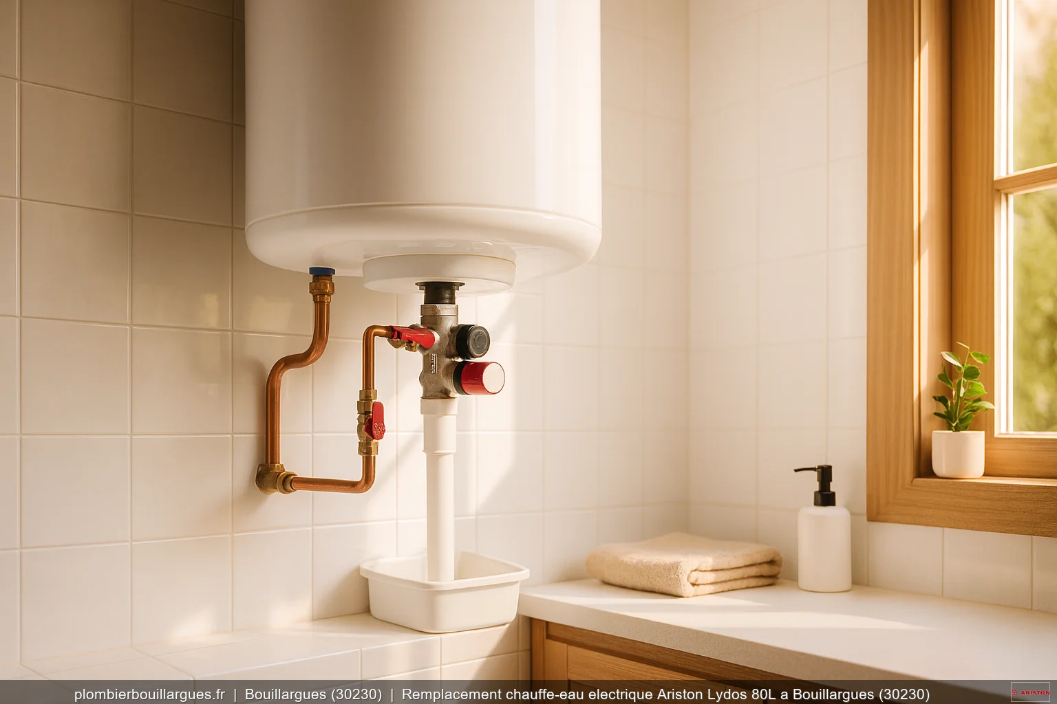 Remplacement chauffe-eau electrique Ariston Lydos 80L a Bouillargues (30230)