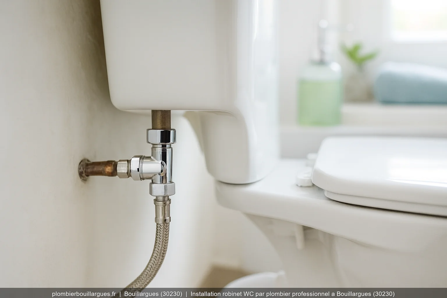 Installation robinet WC par plombier professionnel a Bouillargues (30230)